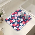 thumbnail image 7 of Ryvnso Cherry Blossoming Dish Drying Mat for Kitchen Countertop 18x24 Large Dish Pad Drainer Rack Dish Sink Mats, 7 of 7
