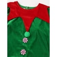 thumbnail image 6 of TiaoBug Womens 6Pcs Christmas Elf Santa Helper Costume Full Set Adult Xmas Holiday Party Cosplay Outfits Green-A XL, 6 of 8