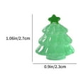 thumbnail image 3 of Vrorvz 10 Pack Christmas Ornaments Set Mini Christmas Ornaments Christmas Tree Ornaments Set Luminous Resin Statues in The Dark Table Decor DIY Arts Crafts 1.2 in Green, 3 of 5
