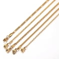 thumbnail image 3 of 2 mm/3mm Men Women Chain Necklace Gold Stainless Steel Curb Figaro Box Rope, 3 of 9