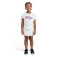thumbnail image 1 of adidas Girls 2-Piece Tee & Pleated Skort Set Off White 4T, 1 of 2