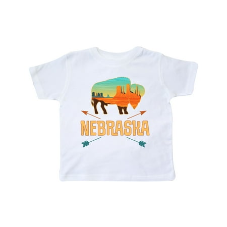 

Inktastic Nebraska Vacation Buffalo Gift Toddler Boy or Toddler Girl T-Shirt