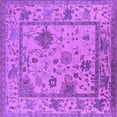 thumbnail image 1 of Ahgly Company Indoor Square Oriental Purple Industrial Area Rugs, 6' Square, 1 of 4