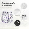 thumbnail image 6 of Picia Lavender Bicycle Pattern Women's 2 in 1 Athletic Running Shorts High Waisted Workout Casual Gym Sweat Shorts with Comfy Liner Zipper Pockets-Small, 6 of 9