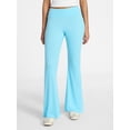 thumbnail image 2 of No Boundaries Ribbed Knit Flare Pants, Women's XXS-XXL, 2 of 5