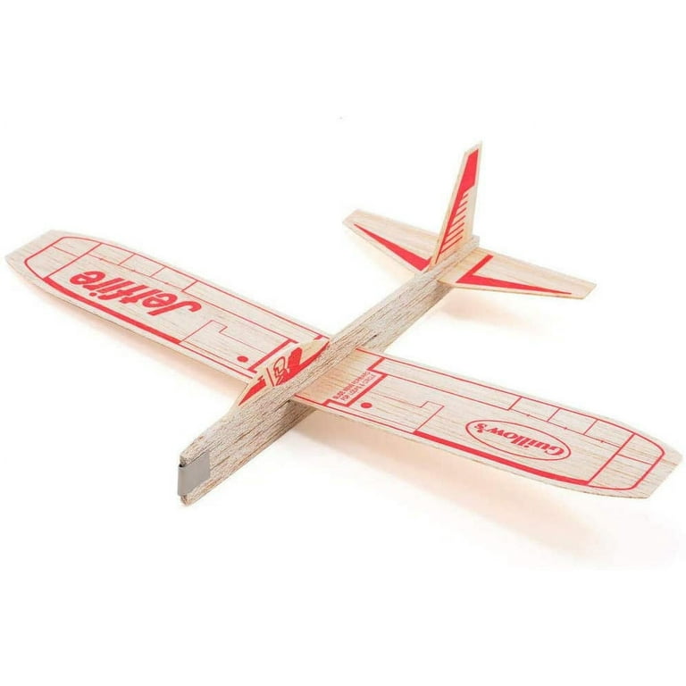 Guillow s Jetfire Glider Easy Construction Model Building Kits 8 Years Balsa Wood 6 Piece