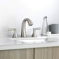 thumbnail image 5 of BATHLET  Widespread Bathroom Sink Faucet with Drain Assembly Brushed Gold Brushed, 5 of 5