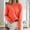 *Orange, variant on ClodeEU Womens Round Neck Button Down Knit Sweater,Long Sleeve Soft Classic Basic Knit Cardigan Sweater Orange,Womens Plus M
