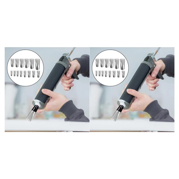 Billuyoard 18Pcs Profession Caulking Kit Stainless Steel Applicator Sealant Set Tool Tipo 2 2piezas
