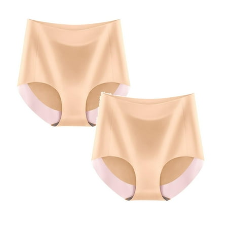 

Womens Underwear Brief Fashion High Waist Breathable Underpants Panties2PC