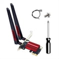 thumbnail image 1 of MT7925 WiFi 7 PCI-E Adapter Card Tri Band 2.4G/5G/6GHz 5374Mbps BT5.3 Desktop Wireless Network Adapter for Win10/11, 1 of 7