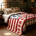 thumbnail image 1 of Independence Day Blanket Festive Flannel Blanket Soft Warm Throw Blanket For Home Sofa Bed Holiday Decoration, 1 of 9