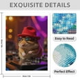 thumbnail image 3 of Diamond Art Kits for Adults - 5d DJ Hamster In Red Hat Diamond Painting for Adults, Diamond Art for Adults Beginners, Diamond Painting Kits for Adults for Home Wall Decor, 3 of 7