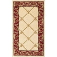 thumbnail image 1 of Infinity Home 36223 2 ft. 3 in. x 3 ft. 11 in. Timeless Fleur De Lis Area Rug - Ivory, 1 of 1