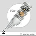 thumbnail image 5 of Solfeggio Wind Chimes 528hz Healing Tones Frequencies 44 inch Silver, 5 of 5