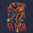 thumbnail image 2 of Men's The Flash Distressed Superheroes Team  Graphic Tee Navy Blue 2X Large, 2 of 5