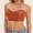 F-78Brown, variant on ZHOGXU Women's Bra With Transparent Straps Solid Color Wireless Seamless Push Up Breathable Comfortable Soft Bralette For Everday Wear