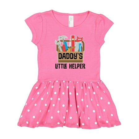 

Inktastic Daddys Little Helper Outfit Tool Box Gift Toddler Girl Dress