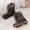 BROWN, variant on "DREAM PAIRS Boys Girls Mid Calf Winter Snow Boots Toddler/Little Kid/Big Kid"