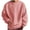 Pink, variant on PuLe Hoodies for Men Fashion Men Comfortable Solid Casual Tops Long Sleeve Round-Neck Sweatshirt
