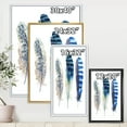 thumbnail image 4 of Designart 'Colourful Boho Art Feathers I' Bohemian & Eclectic Framed Canvas Wall Art Print, 4 of 5