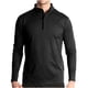 thumbnail image 1 of pstuiky camisetas de manga larga para hombre, Camiseta deportiva de manga larga para hombre, transpirable, de secado rápido, con media cremallera y color liso Tops casuales para hombres s, 1 of 5