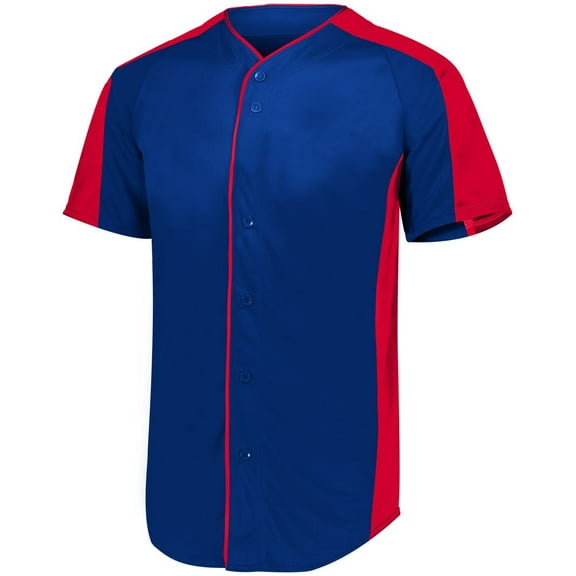 Augusta sportswear Men's Full Button Baseball Jersey - 1655