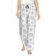 thumbnail image 1 of Balery Snowflake Minimalist Pantalones de pijama para mujer, pijamas ultraligeros, pantalones de estar por casa-Large, 1 of 6