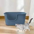 thumbnail image 1 of Inodoros para mascotas con lados altos, gatos, perros pequeños, orinal, sartenes grandes, orinal fácil de limpiar, inodoro para conejos, animales pequ Gris, 1 of 10
