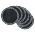 thumbnail image 1 of Design Imports CAMZ11585 Napperon Rond Noir à Franges - Ensemble de 6, 1 of 2