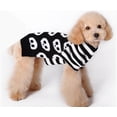 thumbnail image 4 of Disfraz de Halloween Zulema suéter de Cuello alto para perro negro con blanco Talla S, 4 of 8