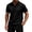 A008-Dark Gray, variant on Polo Shirts for Men Knit Tops Lapel Collar V Neck Short Sleeve Jacquard Textured Casual Pullover Tees