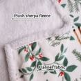 thumbnail image 3 of Hitime Christmas Sherpa Fleece Throw Blanket for Couch Bed Sofa Adults -Soft and Warm Blanket for Winter, Thick and Fuzzy Throw Blanket (Throw - 50" x 60"), 3 of 8