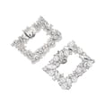 thumbnail image 5 of Unique Bargains 2 Pcs Shoe Accessories Fashionable Pearl Square Detachable Clip Style Shoe Decorations Silver Tone, 5 of 6