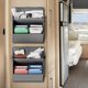 thumbnail image 2 of Paquete de 2 Zapateros para Vehículos Recreativos con Cinta Adhesiva, Zapatero Sobre la Puerta, Organizador de Zapatos para Colgar en la Pared con Bolsillos Gris, 2 of 5