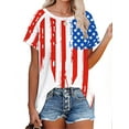 thumbnail image 1 of T-shirts pour Femmes à Manches Courtes, Col Ras du Cou, T-Shirts Unis Basiques, 1 of 4