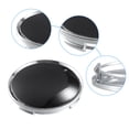 thumbnail image 3 of Unique Bargains 4 Pcs 63mm 4 Clips Wheel Rim Hub Center Caps with Black Pattern Sticker Silver Tone, 3 of 6