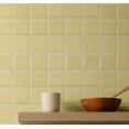 thumbnail image 2 of S4Sassy Tile Squares Wallpaper - Yellow Wall Covering, 25" X 360" Self-Adhesive Textured Vinyl Wall Paper, Walls Wrap, Neutral Wallpaper For Dining, Hallway, Home Decor, 2 of 8