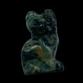 thumbnail image 3 of Adorable! Kambaba Jasper Sitting Cat Animal Bead | 21x14x10mm | Green | 1 Beads, 3 of 9