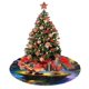 thumbnail image 4 of Falda para árbol de Navidad de Mickey Mouse, suave y divertida, decoración navideña navideña de granja de 30", 4 of 4