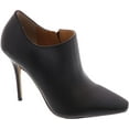 thumbnail image 4 of Jessica Simpson Carolie Black Leather Square Toe Stiletto Ankle Shootie Boots (Black, 9), 4 of 6