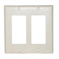 thumbnail image 1 of Decorative Dual Gang Wall Plate - Ivory, 1 of 1