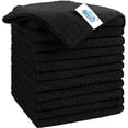 thumbnail image 1 of HOMEXCEL Microfiber Cleaning Cloth, 12 Pack Premium Microfiber Towels for Cars, Lint Free, Scratch-Free, Highly Absorbent, Reusable Cleaning Rags for Car, Household, Kitchen, Window, 11.5"X11.5" Black, 1 of 8