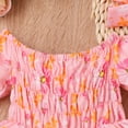 thumbnail image 3 of Akiihool Baby Girls Outfit Romper Jumpsuits Short Sleeve One-Piece Clothes Bodysuit with Headband (Red,6-9 Months), 3 of 5