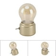 thumbnail image 3 of Nightstand Light, Vintage LED Bulb Table Lamp Toggle Switch Decorative ABS Glass  for Bedroom, 3 of 8