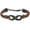 Brown-Black, variant on Infinity Genuine Leather Keepsake Memorial Bangle Urn Bracelet Cremation Bracelet for Women Men