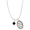thumbnail image 1 of Delight Jewelry Black Crystal Bicone Best Mom Ever Charm Necklace, 1 of 4
