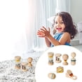 thumbnail image 1 of Hearth & Gear 7 PCS Wooden Baby Toys Set Organic Rattles 0 6 Month & Montessori Musical Instruments For 0 12 Month Natural Toddler Developmental Toys Multiplication Games Fraction Tiles with Tray, 1 of 6