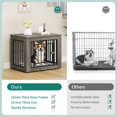 thumbnail image 5 of WedealFu Inc Moasis Dog Crate Furniture, End Table Small - Gray, 5 of 5