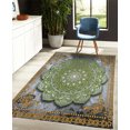 thumbnail image 4 of Ethnic Decorative Rug, Mystic Mandala Culture Karma Calmness and Harmony Boho Design, Quality Carpet for Bedroom Dorm and Living Room, 6 Sizes, Pale Coffee, by Ambesonne, 4 of 4